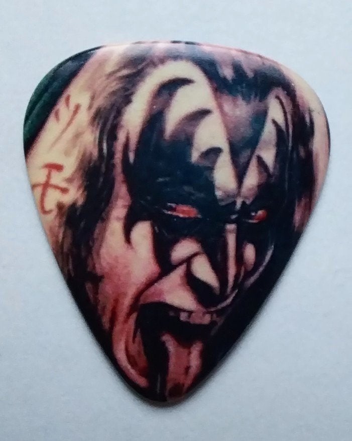 5 gitaar plectrums van Gene Simmons KISS voor 3 euro, Ophalen of Verzenden, Nieuw, Gebruiksvoorwerp