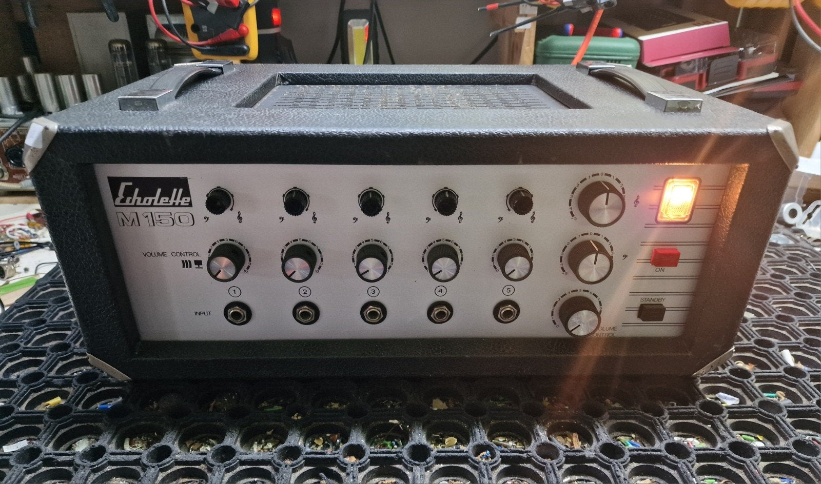 Echolette M150 buizenversterker. EL34 Mullard Blackburn 💯%, Ophalen of Verzenden