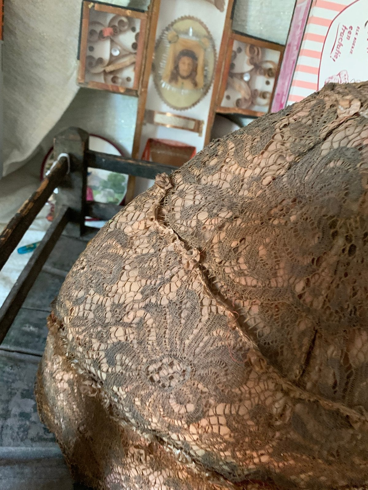 Antieke Goebel Half Doll bodier Theemuts, Antiek en Kunst, Ophalen of Verzenden