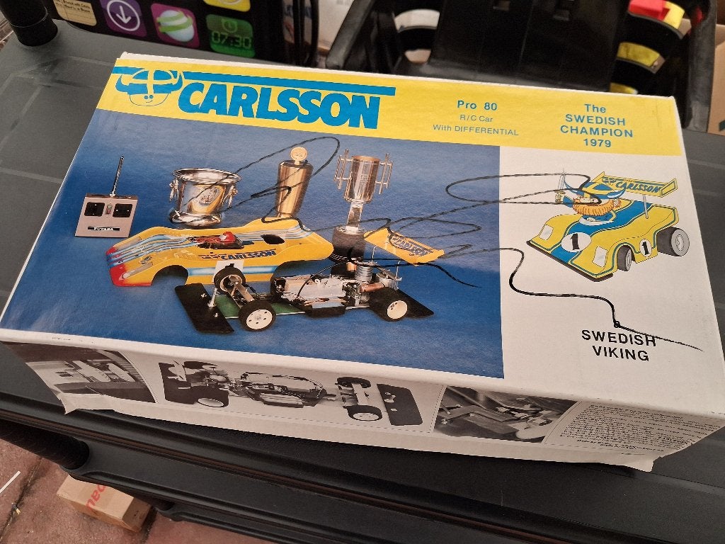 Carlsson Pro 80 RC-Car. 1/8 Pan car, Hackbrett., Zo goed als nieuw, Onderdeel, Overige schalen, Overige typen