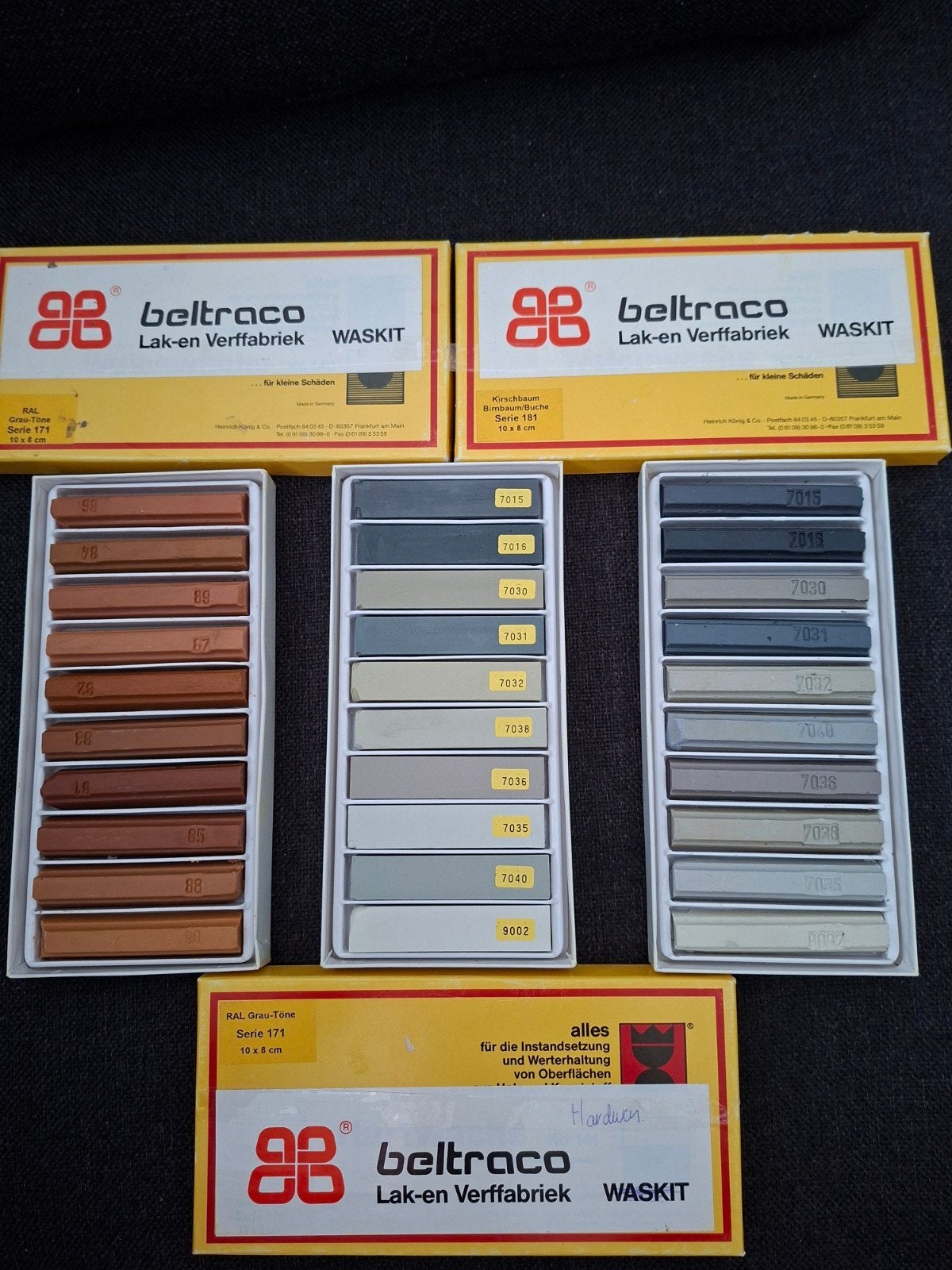 Beltraco Waskit voor meubelreparatie diverse kleuren, Ophalen of Verzenden, Nieuw