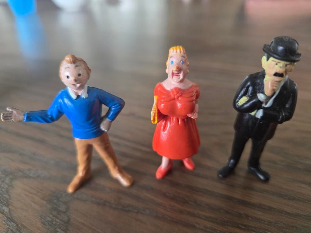 3 leuke kuifje poppetjes belvision 1973, Verzamelen, Ophalen of Verzenden, Zo goed als nieuw