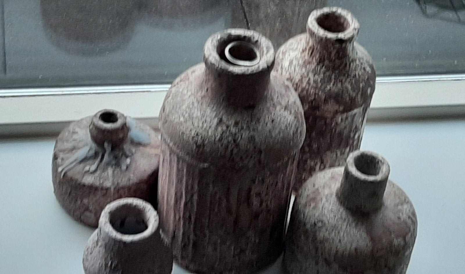Aardewerk vazen, potjes en kaarsenhouder te koop, Ophalen