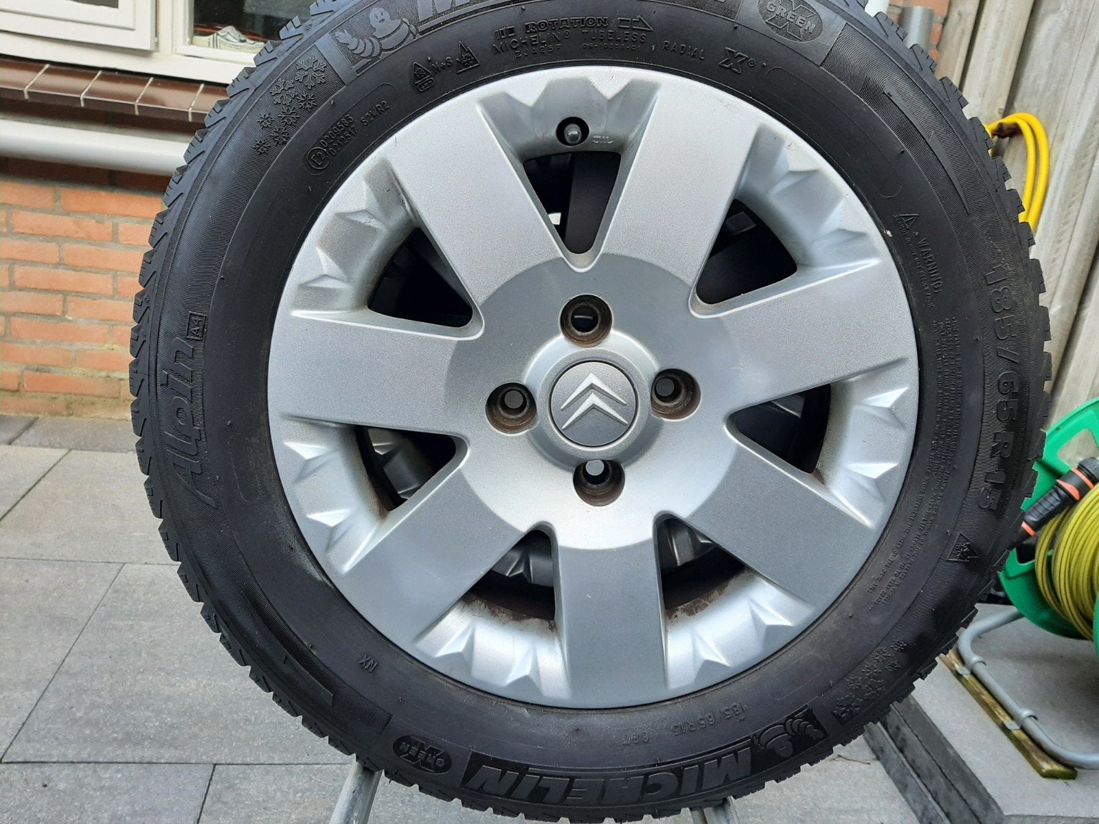 Te koop Origineel Citroen C 3 velgen 185/65 inch., Auto-onderdelen, Banden en Velgen, Ophalen, Gebruikt, 15 inch, Banden en Velgen