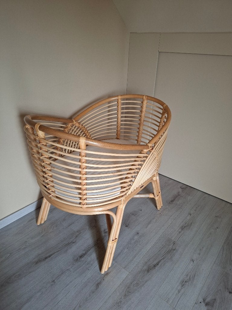 Lina and Mae boho rotan wieg zgan, Kinderen en Baby's, Babywiegjes en Ledikanten, Ophalen, Zo goed als nieuw, Wieg