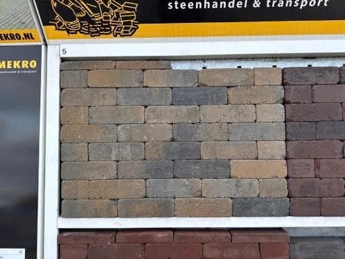 stonique trommel dikformaat 6 cm musselkalk, Klinkers, Nieuw, Ophalen of Verzenden, 10 m² of meer