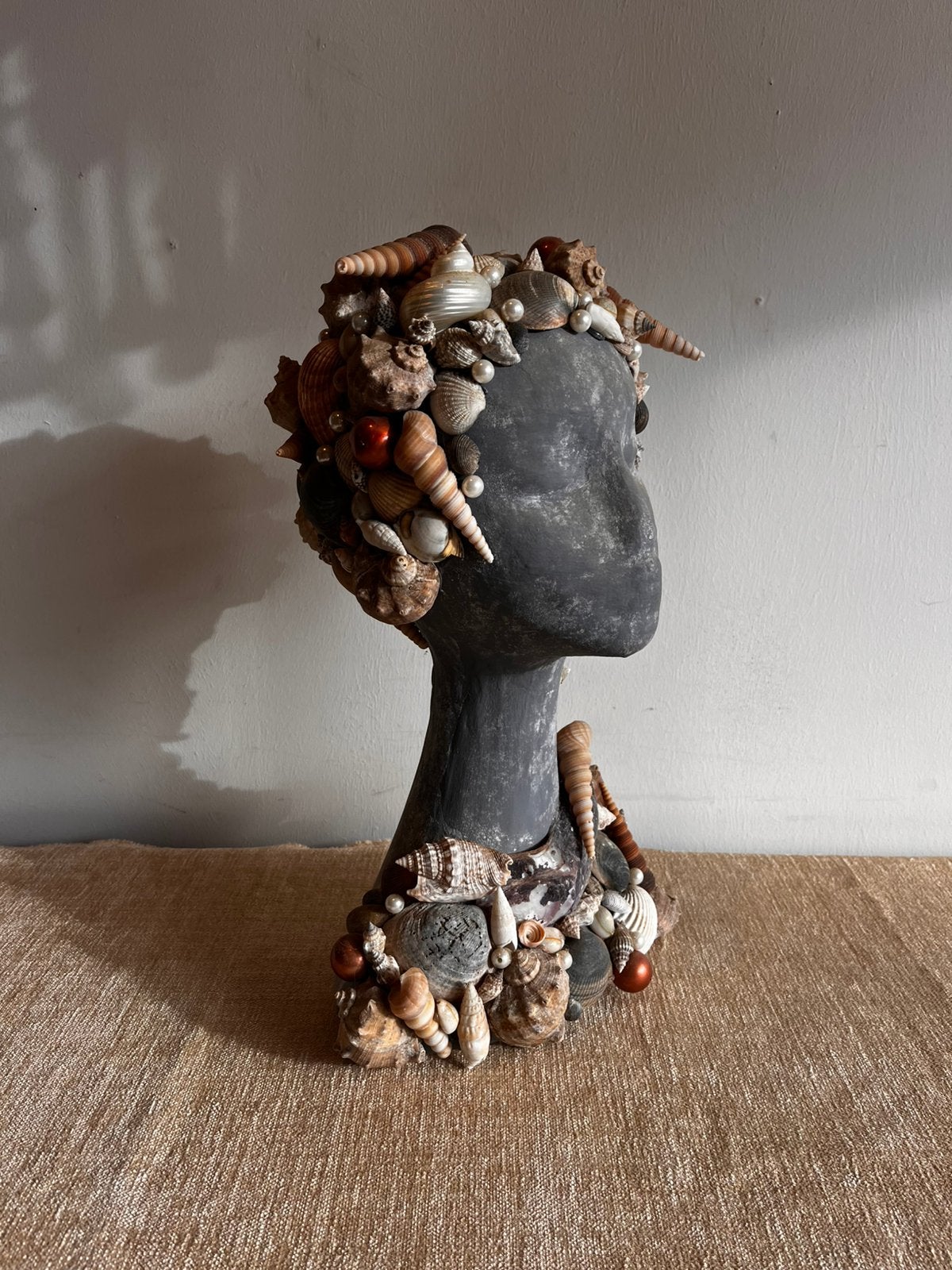 Unieke Schelpen Mannequin Hoofd - Vintage, Ophalen