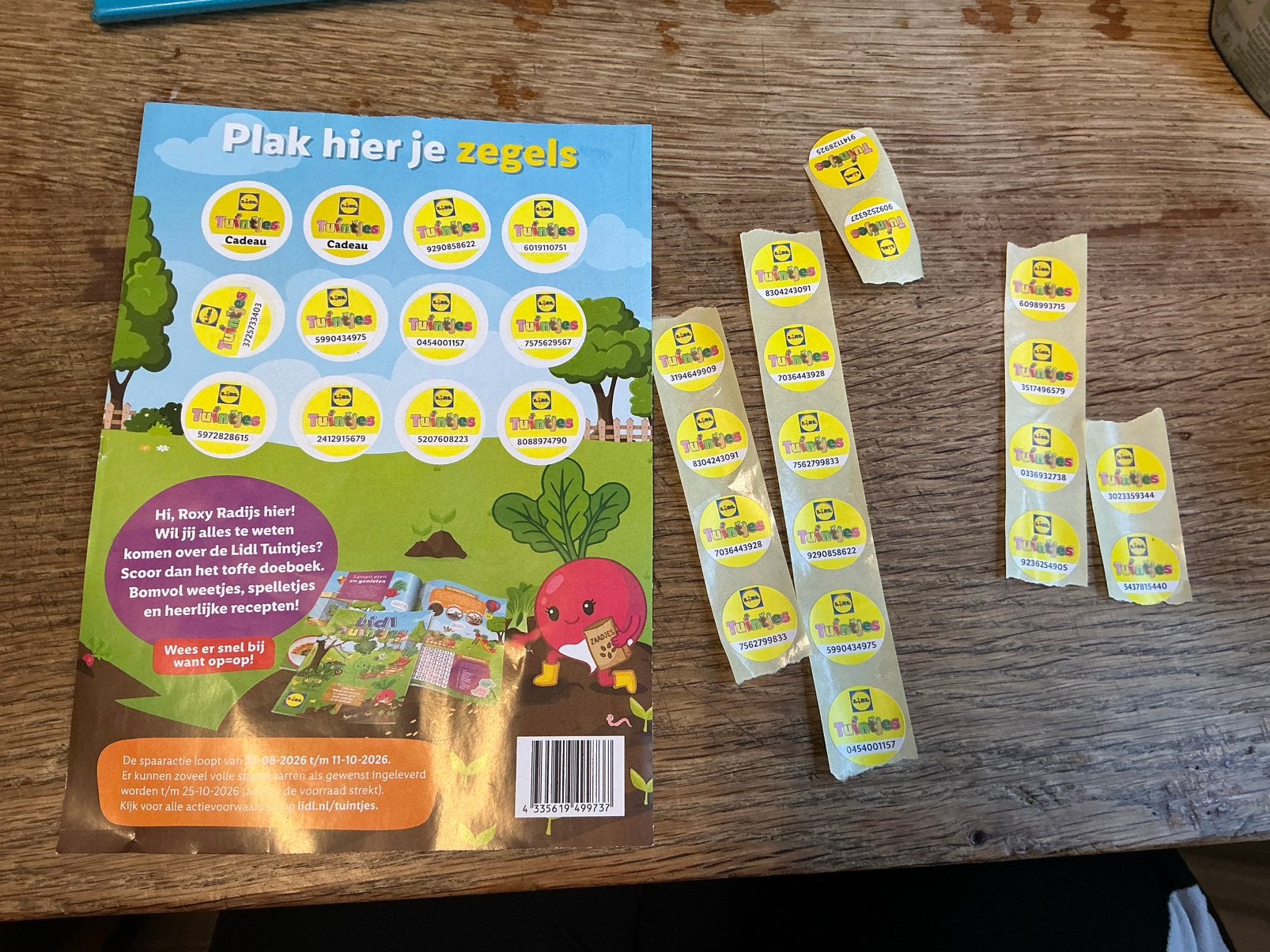 Lidl zegels (1 volle kaart + 18 zegels), Ophalen of Verzenden, Volle spaarkaart