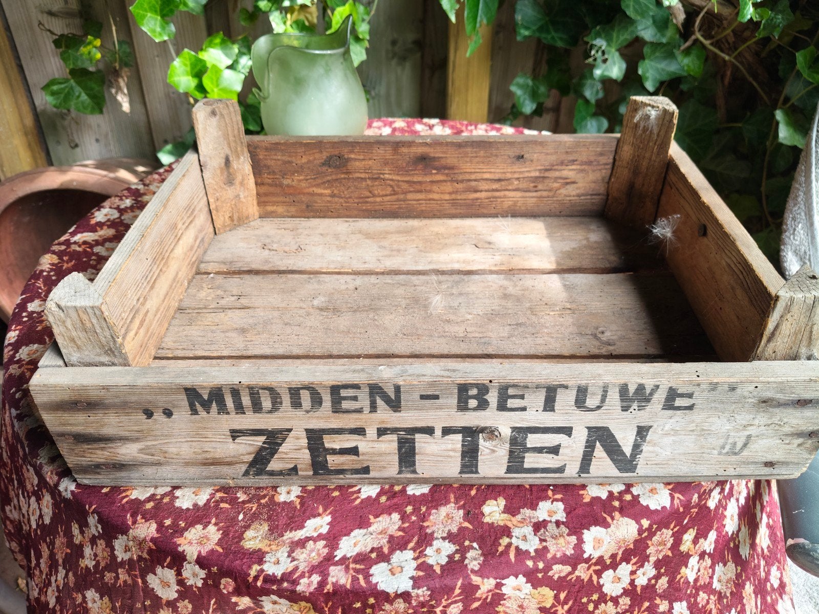 veiling kistje  midden Betuwe Zetten 1977, Ophalen, Gebruikt, Minder dan 50 cm, Minder dan 50 cm