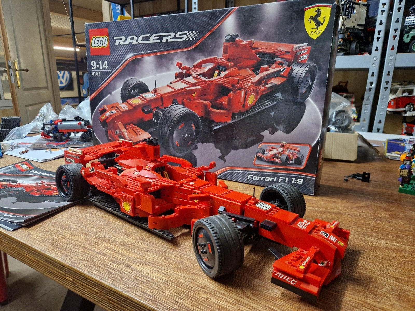 LEGO Racers Ferrari F1 1:9 (8157) - Compleet met doos, Compleet, Gebruikt, Lego, Ophalen of Verzenden