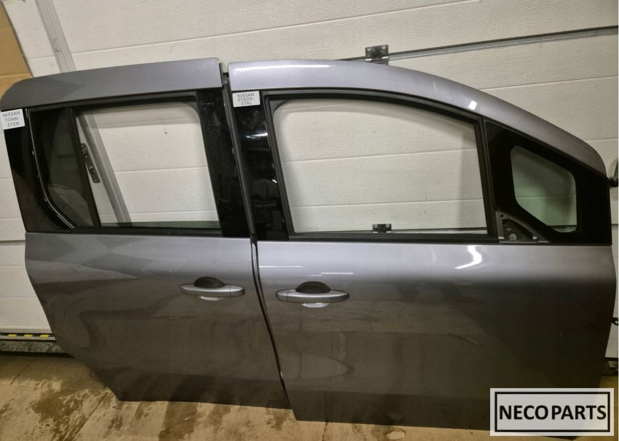 NISSAN TOWNSTAR PORTIER DEUR VOOR ACHTER RECHTS K51 GRIJS, Gebruikt, -, Ophalen of Verzenden, Achter