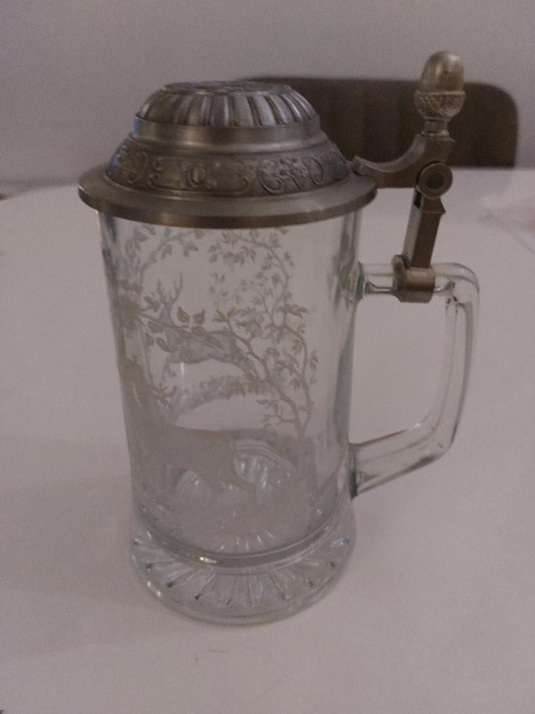 theeglas houder, Ophalen of Verzenden, Overige stijlen, Kop(pen) en/of Schotel(s), Glas