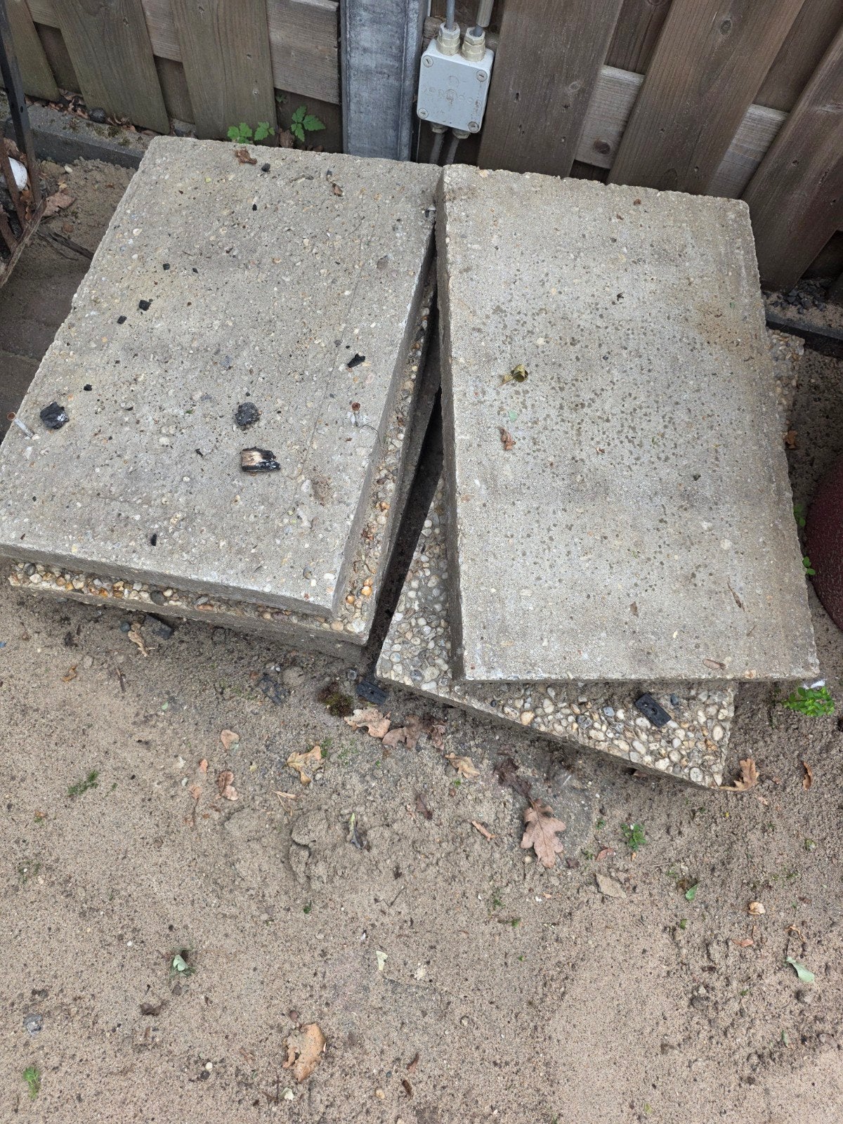 Tuintegels 40x60x5cm - 6 stuks gratis af te halen, Ophalen, Gebruikt, Minder dan 5 m², Beton