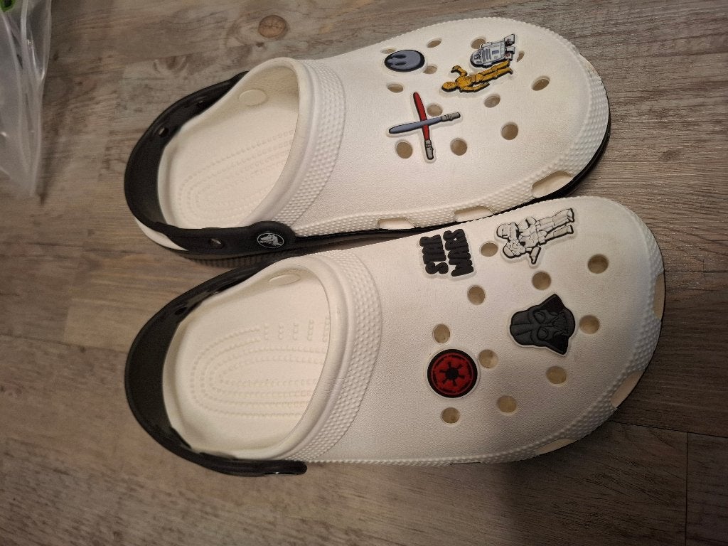 Crocs - Star Wars Classic (maat 39/40), Crocs, Wit, Overige typen, Ophalen of Verzenden