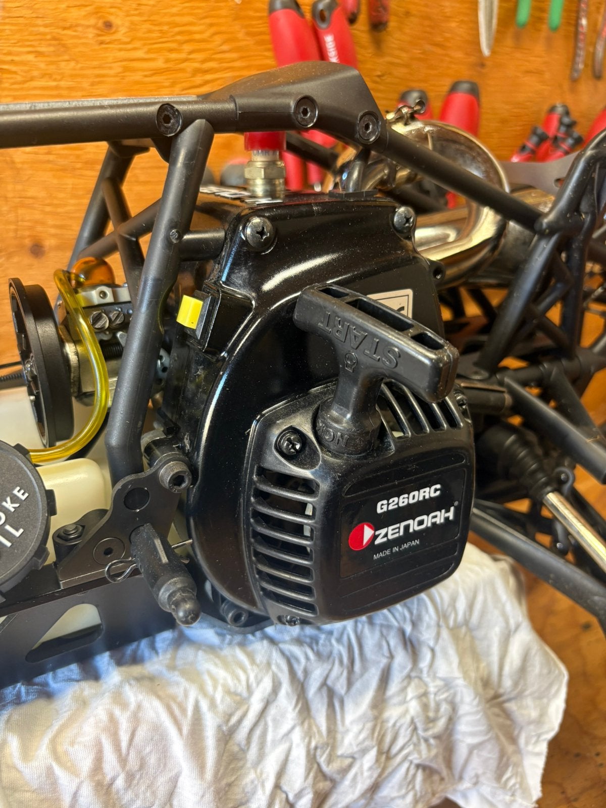 Zenoah G260RC 26cc, Ophalen of Verzenden, Zo goed als nieuw, 1:5 t/m 1:8, Motor