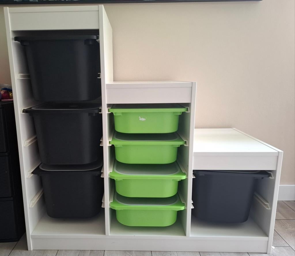 IKEA Trofast kast met opbergbakken, Ophalen, Gebruikt
