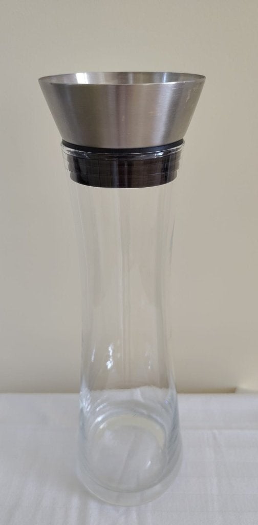Sapkaraf waterkaraf glas met afsluitende dop 1,2 liter, Overige typen, Ophalen of Verzenden, Overige stijlen, Glas
