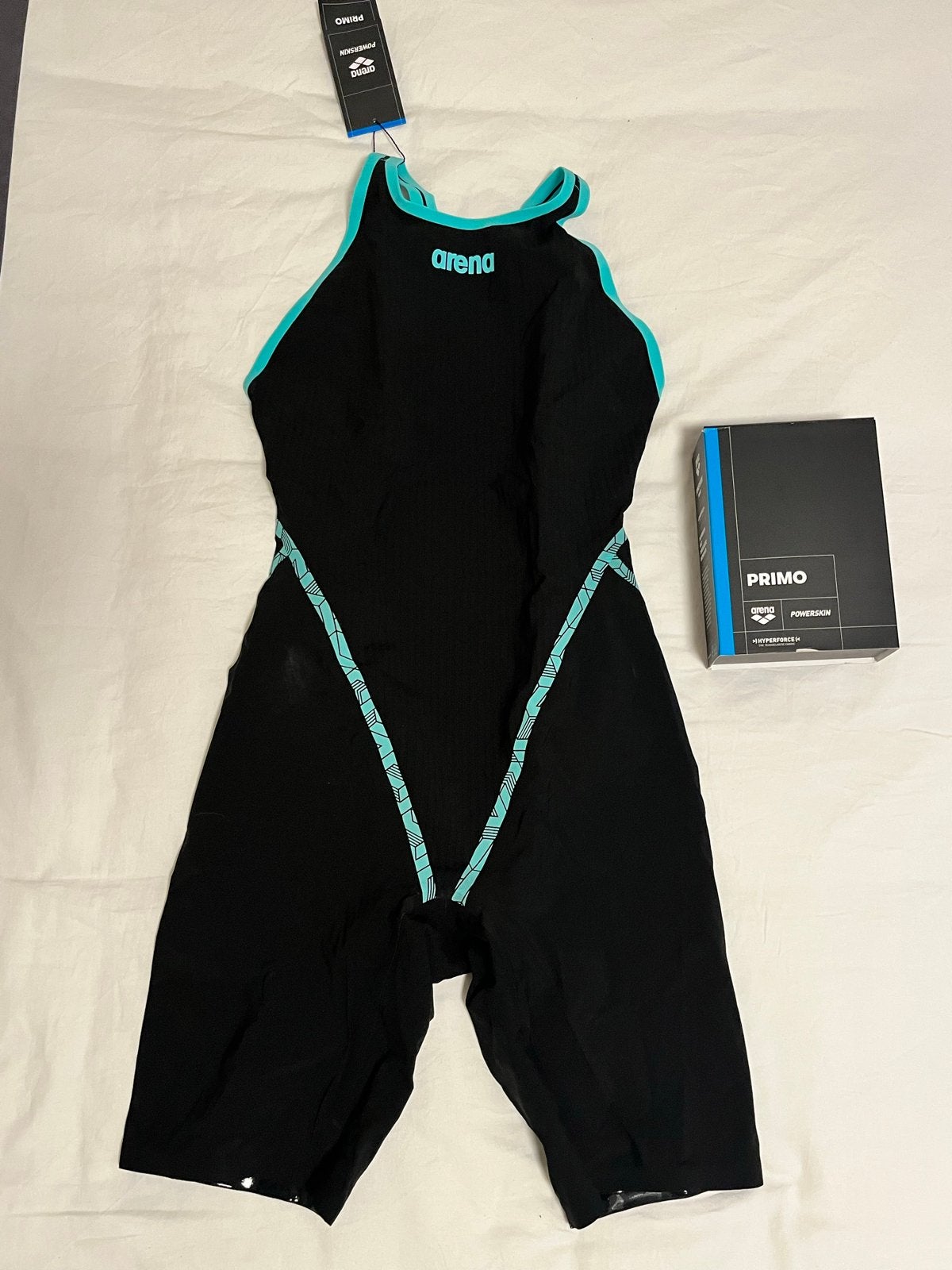 Arena Powerskin Carbon Primo D34 - Zwart/Teal Wedstrijd Badp, Kleding | Dames, Ophalen of Verzenden, Nieuw, Zwart, Badpak