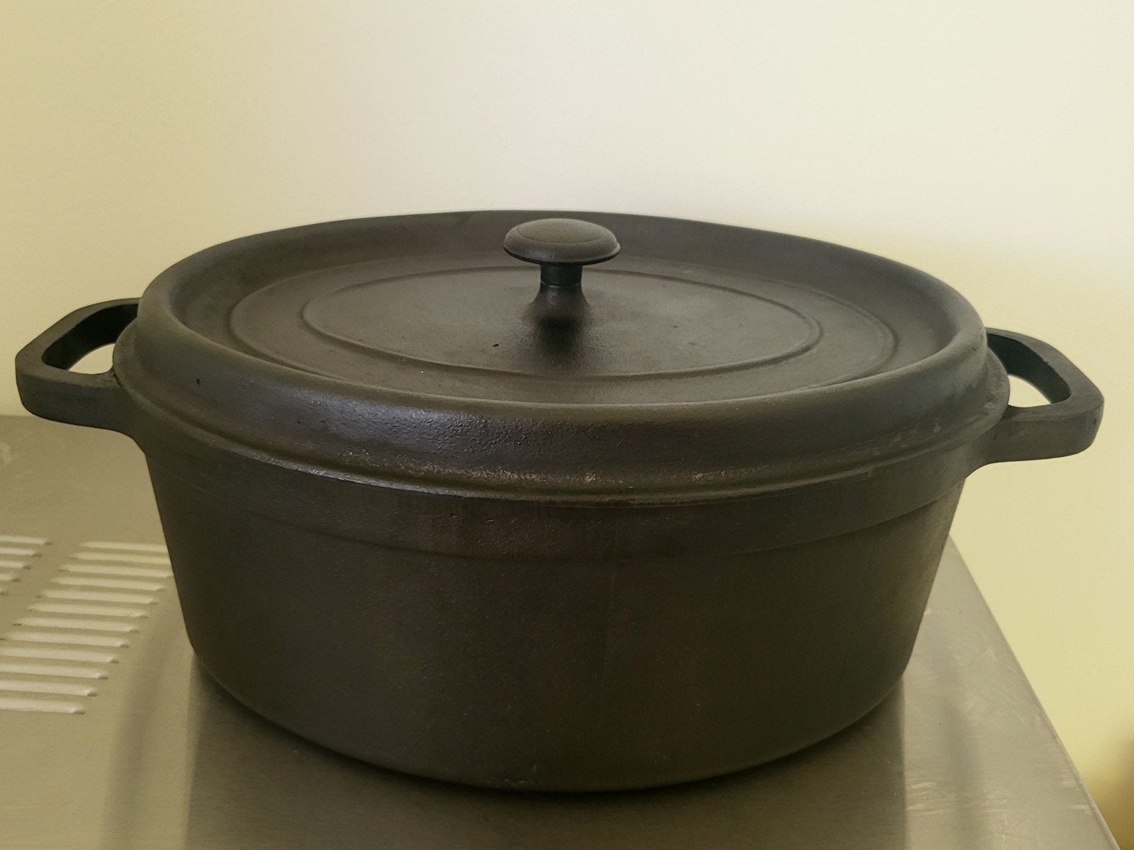 Staub graphite gietijzeren braadpan 31cm, Geschikt voor inductie, Ophalen of Verzenden, Zo goed als nieuw, Overige merken