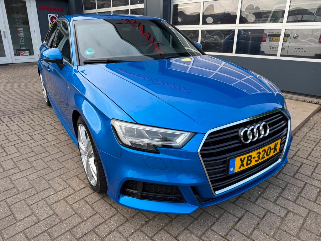 Audi A3 Sportback 1.0 TFSI Sport S Line Edition, Auto's, Gebruikt, Automatische klimaatregeling, Blauw, Origineel Nederlands
