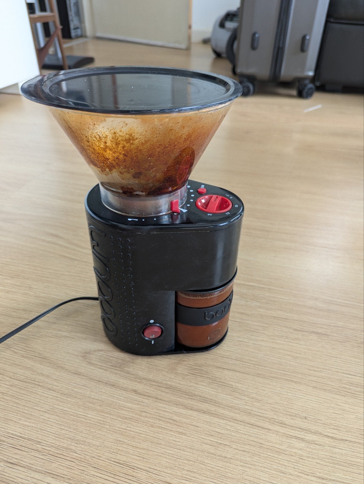 Bodum Bistro Koffiemolen - Zwart, Witgoed en Apparatuur, Ophalen, Gebruikt, Overige modellen, 10 kopjes of meer