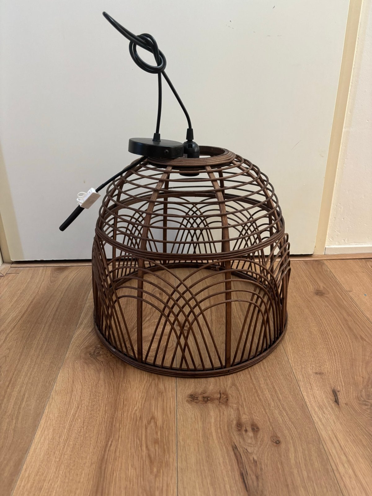 Rotan hanglamp - Kwantum, Ophalen, Nieuw, Natuurlijk materiaal, E27 (groot)