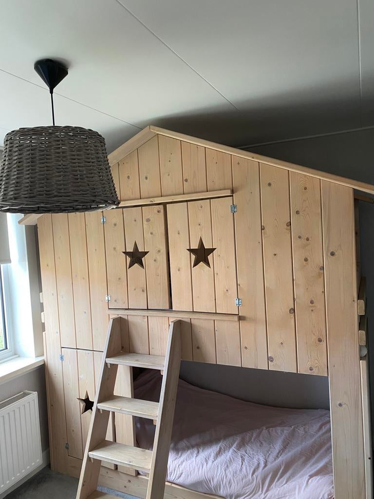Mooi stapelbed huisje/boomhut, Ophalen, Gebruikt, Stapelbed