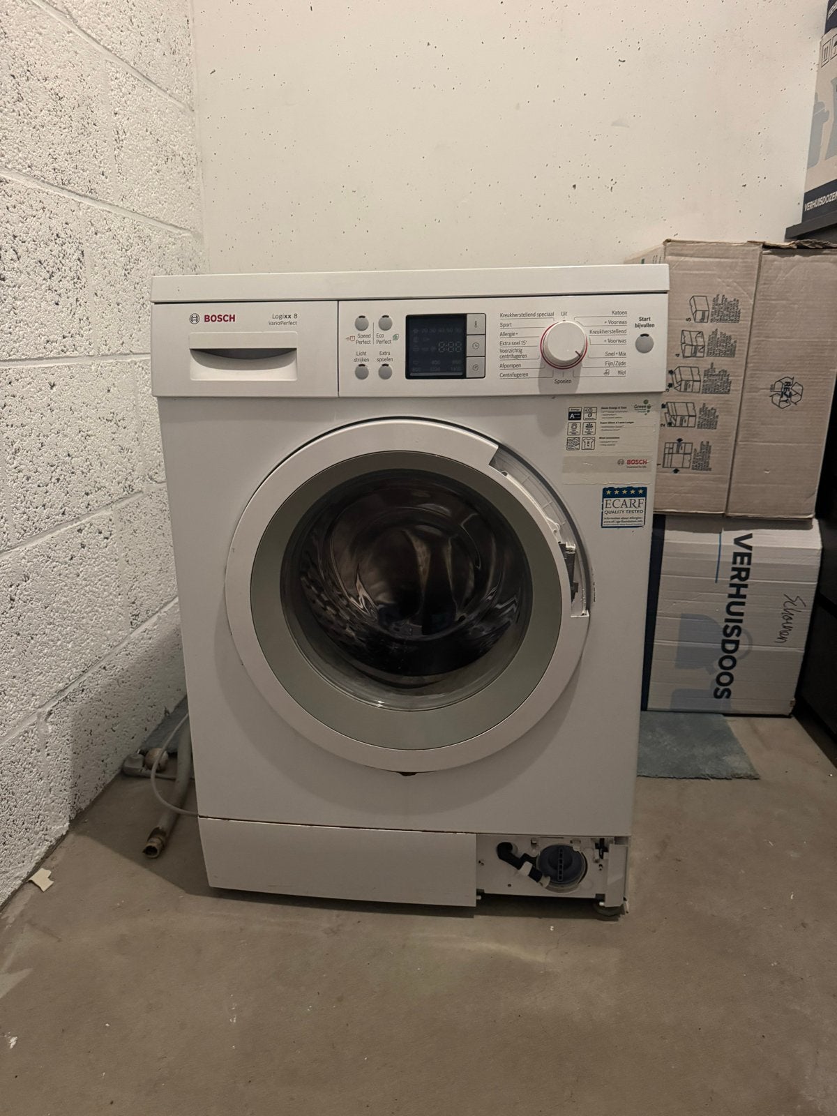 Bosch Logixx 8 wasmachine – GRATIS afhalen – defect deurslot, Ophalen, 1200 tot 1600 toeren, Gebruikt, 8 tot 10 kg