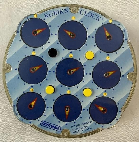 Matchbox Rubik's Clock Puzzle Retro vintage 1988 spel puzzel, Verzenden, Minder dan 500 stukjes, Zo goed als nieuw, Rubik's of 3D-puzzel