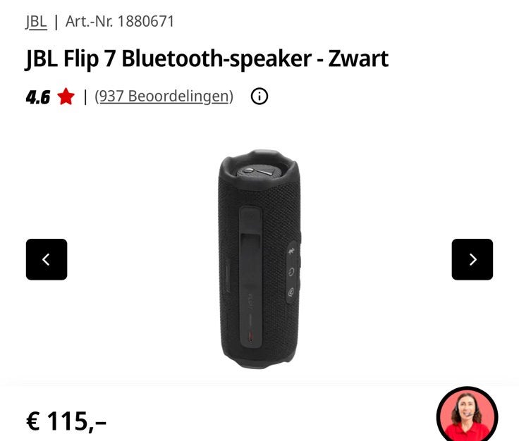 Jbl flip 7 NIEUW IN DOOS, Bluetooth, Ophalen of Verzenden, Nieuw, JBL