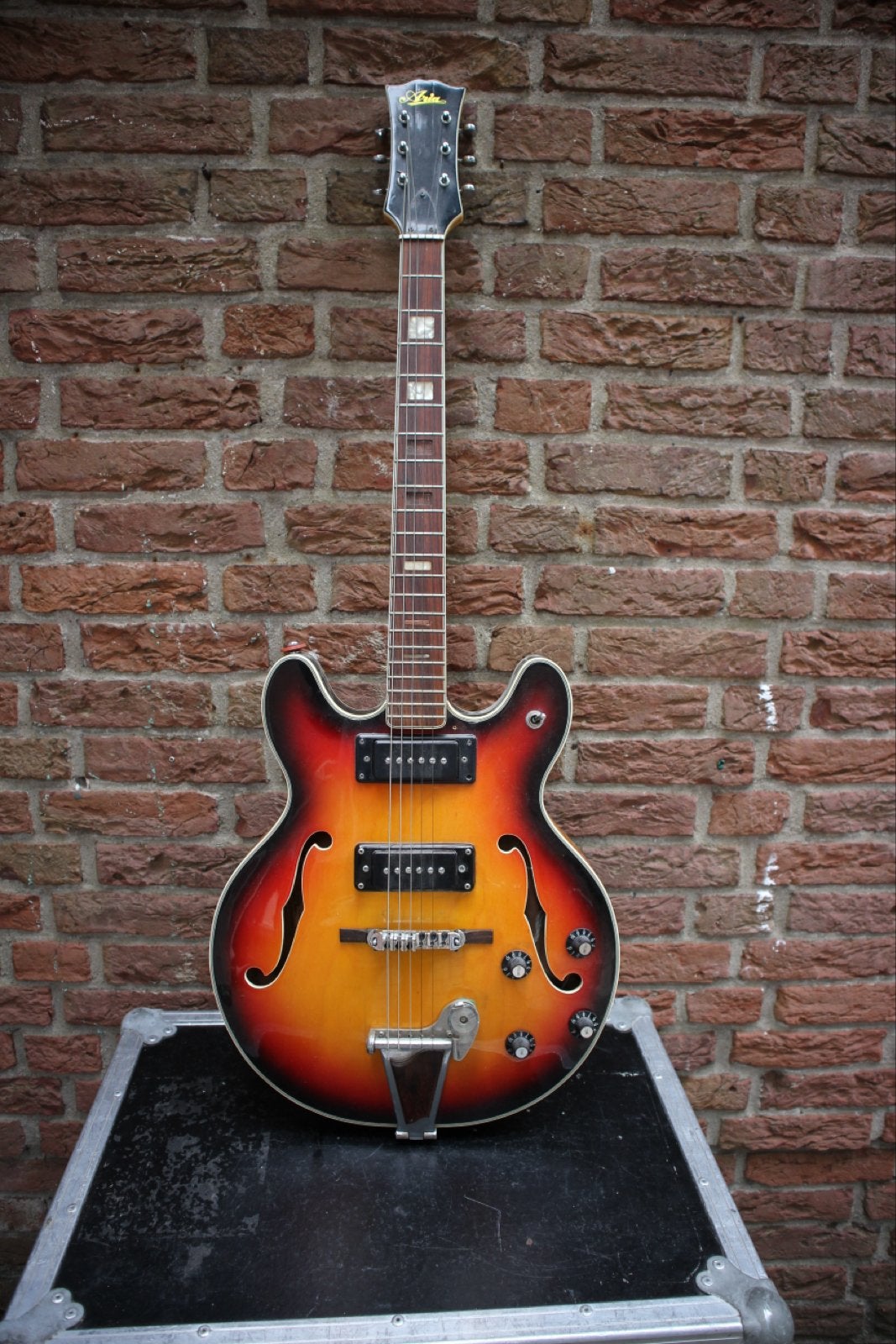 Vintage Aria N-25, Ophalen of Verzenden, Gebruikt, Semi-solid body, Overige merken