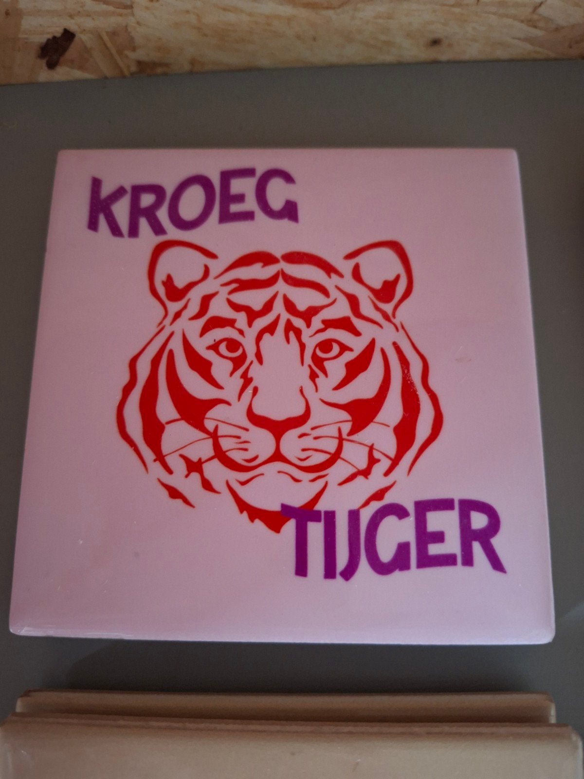 Leuk tegeltje met tekst, Ophalen of Verzenden, Nieuw