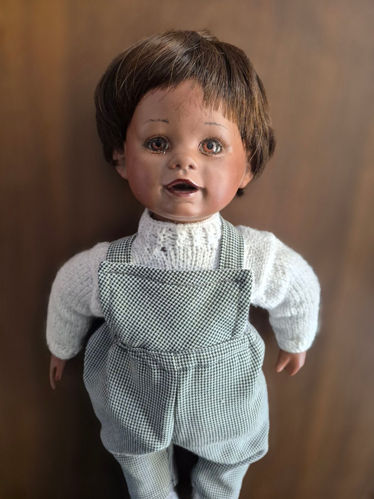 Porseleinen Babypop - 35 cm, Verzamelen, Ophalen of Verzenden, Gebruikt, Babypop