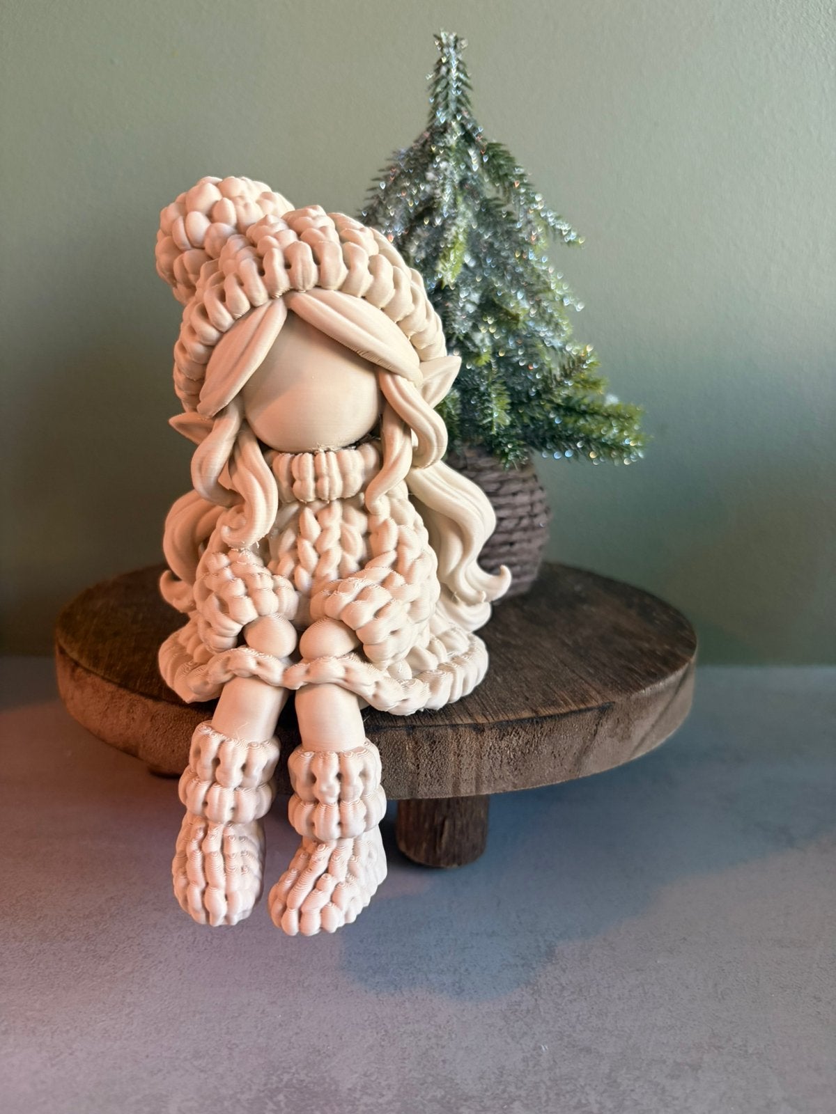 Winter meisjes decoratie beeldjes, Ophalen of Verzenden, Nieuw
