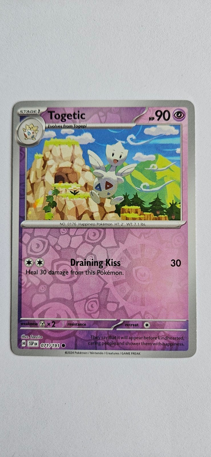Pokémon Surging Sparks #71, Ophalen of Verzenden, Zo goed als nieuw