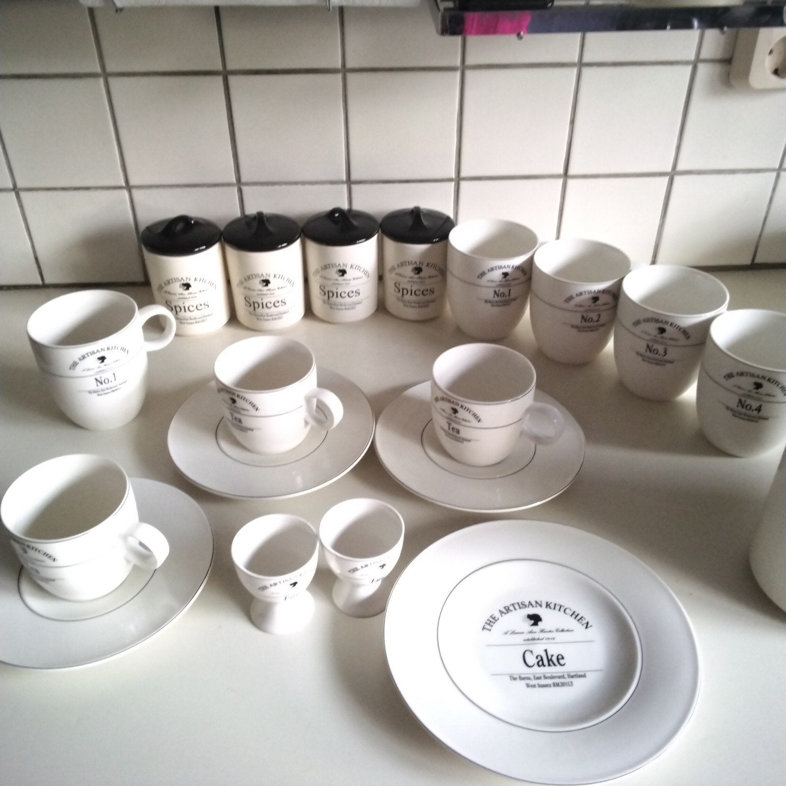 The artisan  kitchen items, Ophalen of Verzenden, Zo goed als nieuw, Overige stijlen, Kop(pen) en/of Schotel(s)