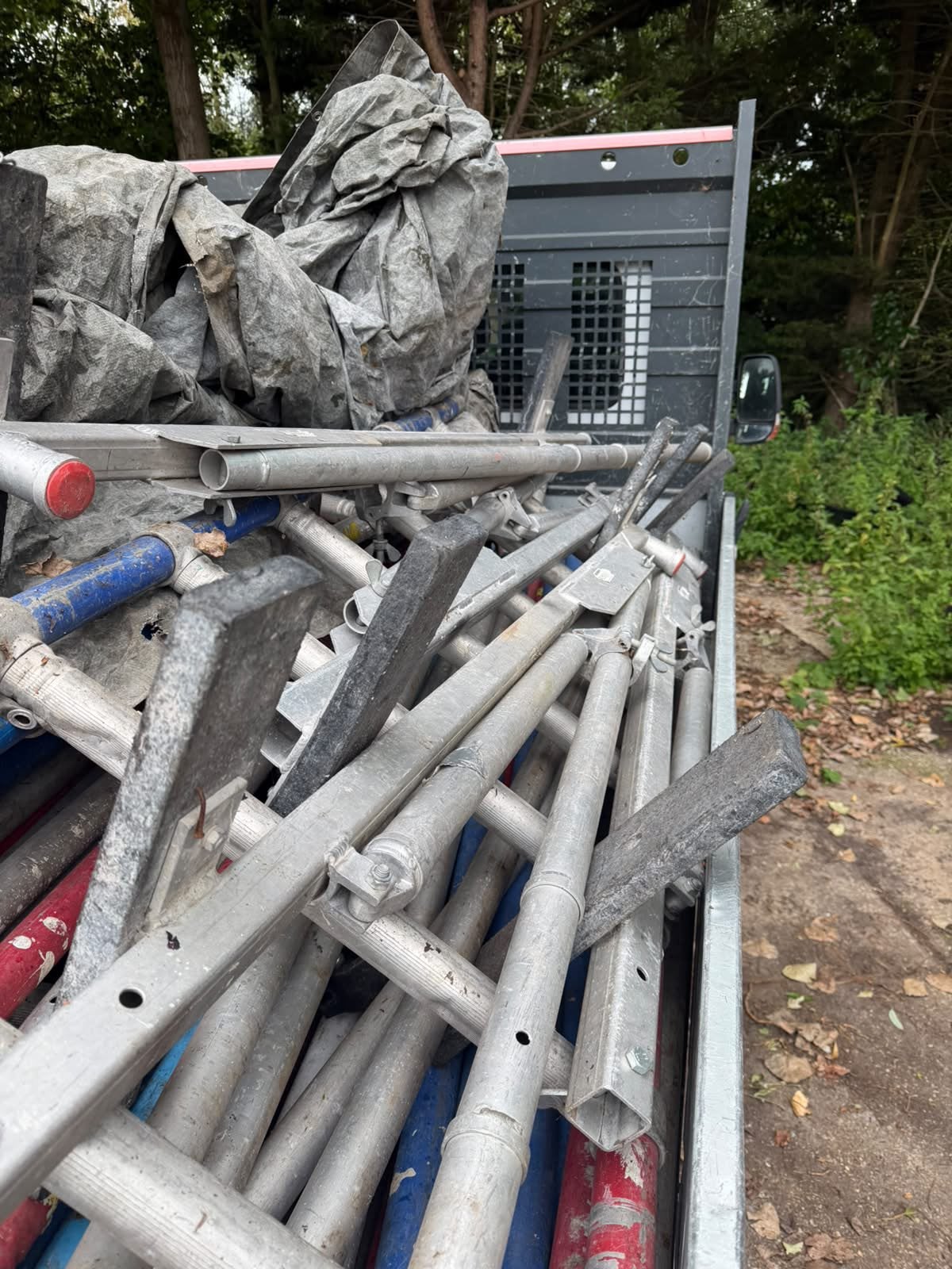 Steigers + complete schoorsteensteiger in Mijdrecht, Doe-het-zelf en Verbouw, Ophalen, Gebruikt, Daksteiger, 5 meter of hoger