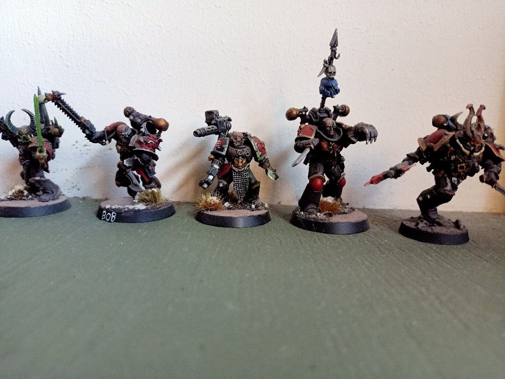 Various Chaos Space Marine Characters/Squad Leaders, Gebruikt, Figuurtje(s), Ophalen of Verzenden, Warhammer 40000