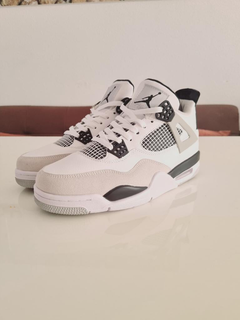Nike Air Jordan 4 Military Black Maat 45, Kleding | Heren, Schoenen, Verzenden, Wit, Nieuw, Nike Air Jordan