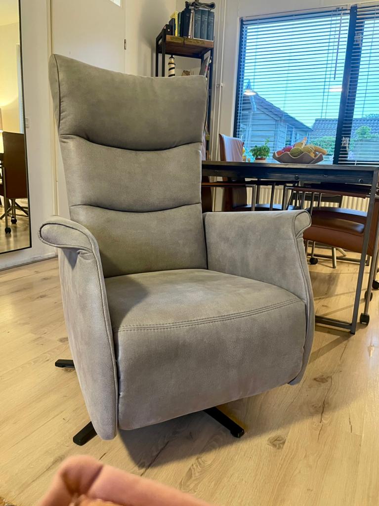 Prominent RelaxFauteuil Sta-Op Accu ZGAN!!! Nieuwprijs €5650, Prominent Design Kwaliteit Comfort, Leer, Ophalen of Verzenden, Zo goed als nieuw