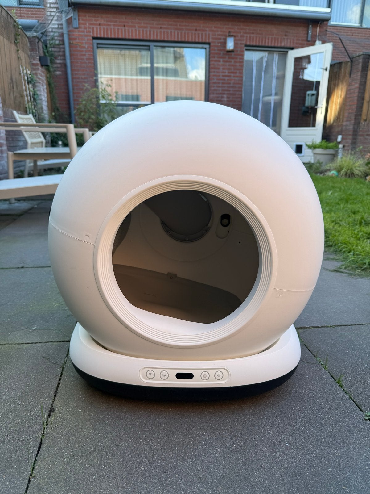 Automatische kattenbak Zedar K1200, Ophalen, Zelfreinigend, Gebruikt, Open