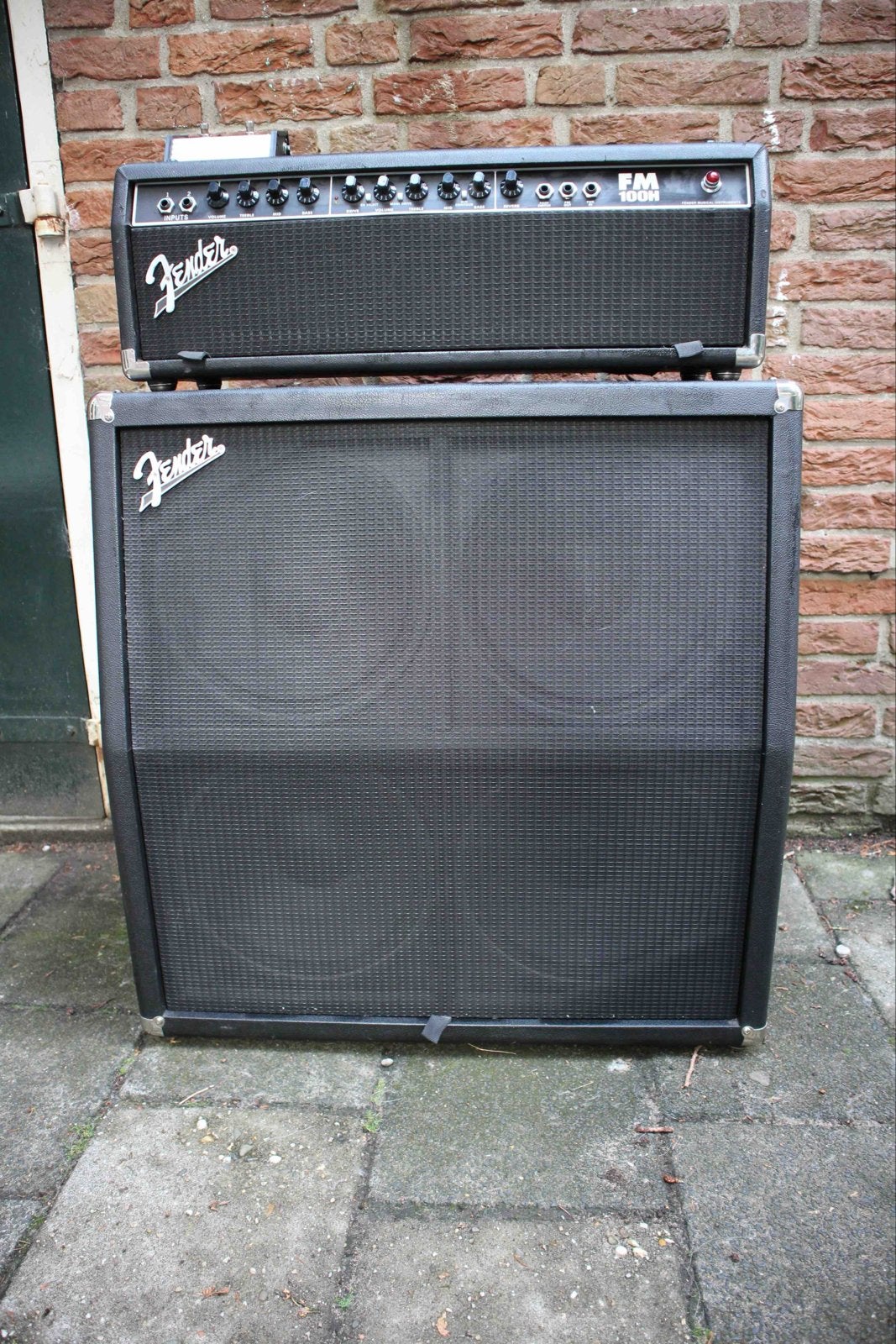 Fender FM 100H gitaarversterker met FM412 cabinet, Muziek en Instrumenten, Ophalen, Gebruikt, Gitaar, 100 watt of meer