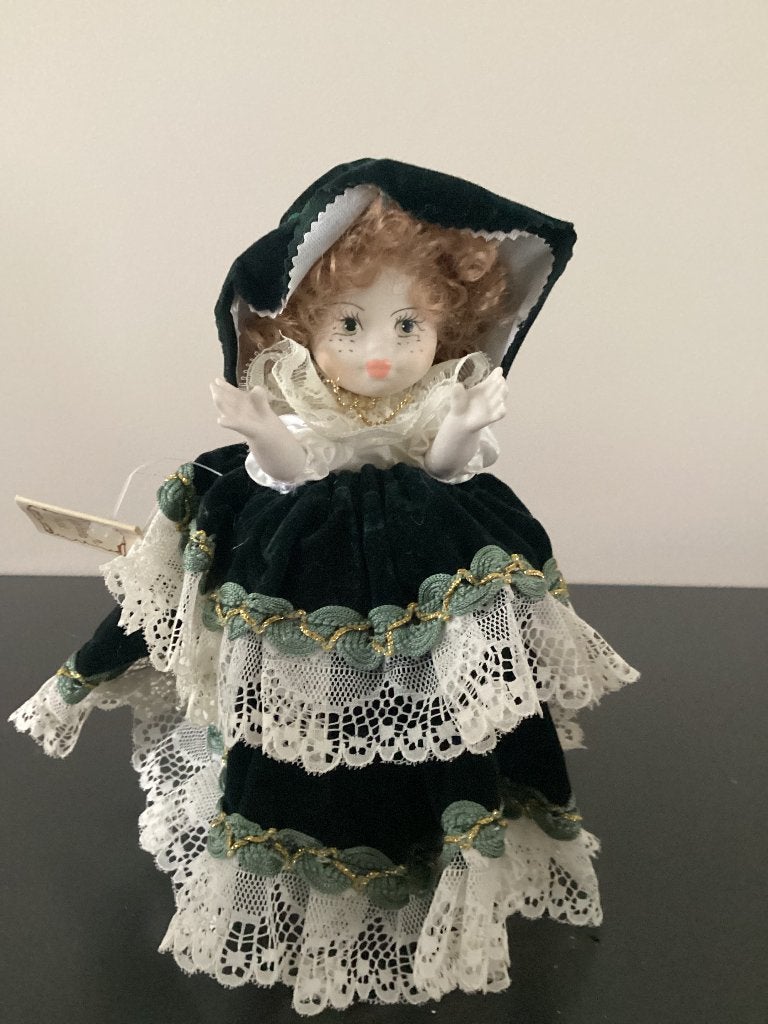 Italiaanse porseleinen Pop 17cm, Ophalen of Verzenden, Zo goed als nieuw, Pop