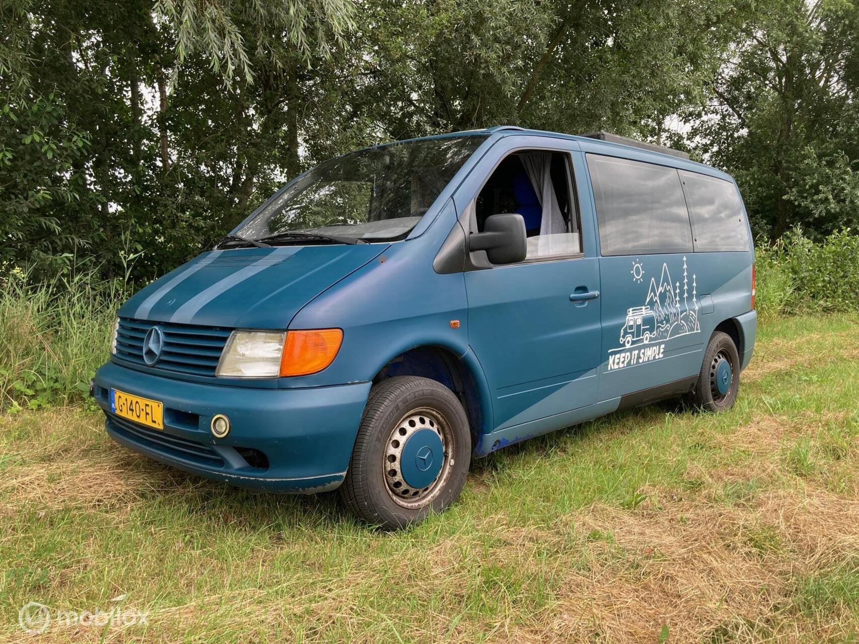Mercedes Vito Camperbus, Rijd super nieuwe APK Keuring, Hefdak, Mercedes-Benz, Bedrijf, Diesel
