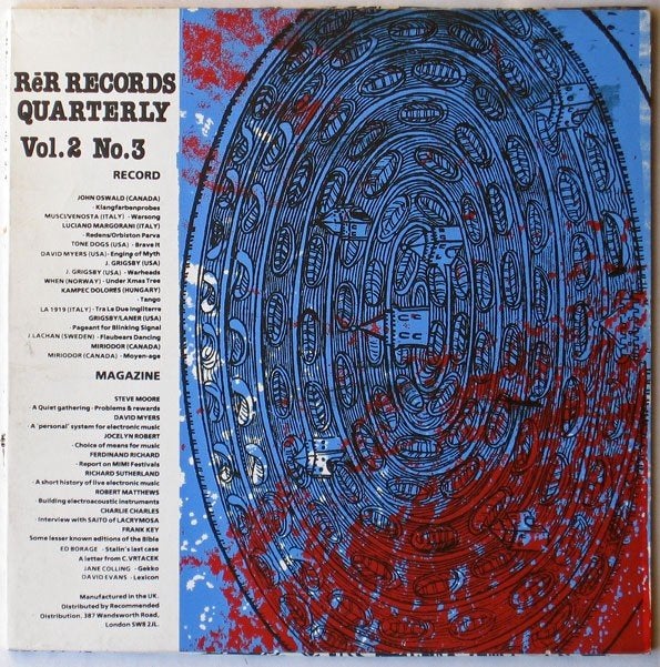 re records quarterly-vol.2 no.3/v/a-experimental+magazine, LP, Gebruikt, Verzenden, Electronic Rock