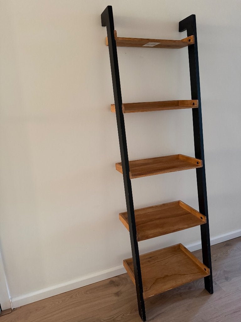 Decoratie trap mangohout, Ophalen, Industrieel, Hout, Decoratieobject