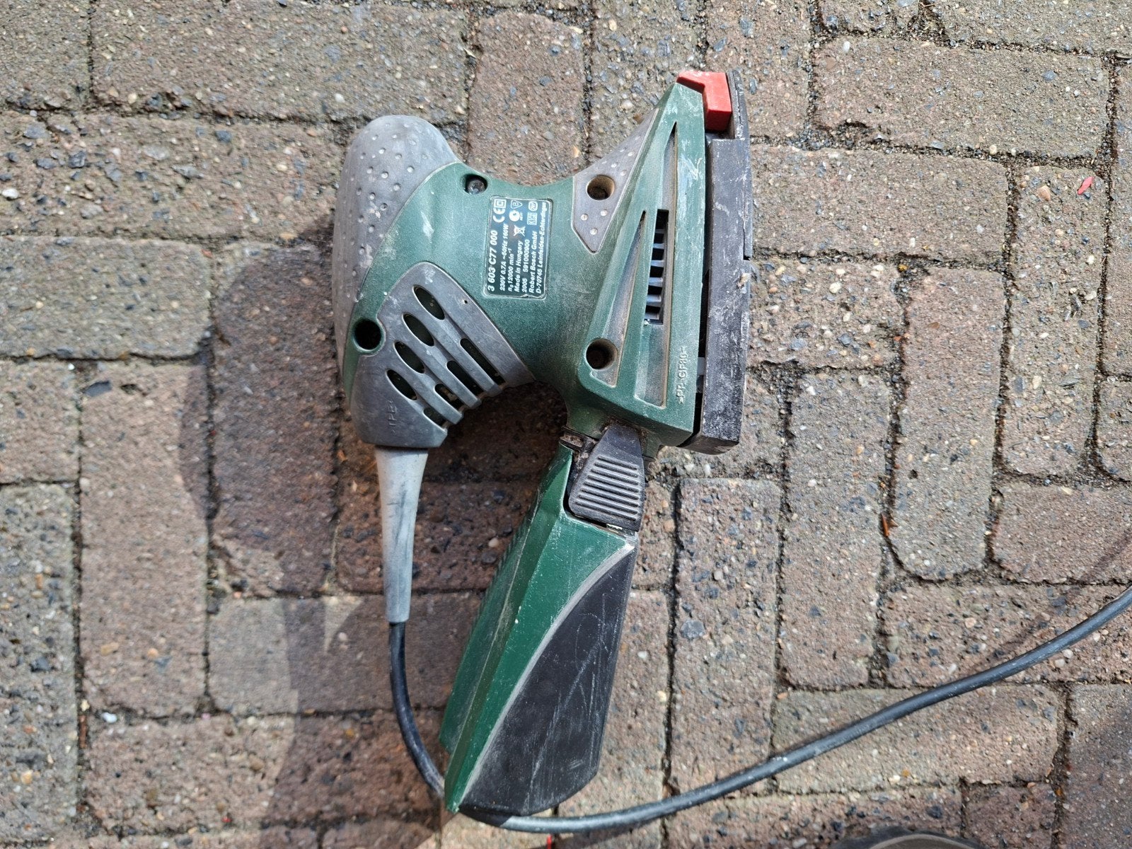 schuurmachine bosch, Ophalen of Verzenden, Gebruikt, Minder dan 600 watt, Vlakschuurmachine