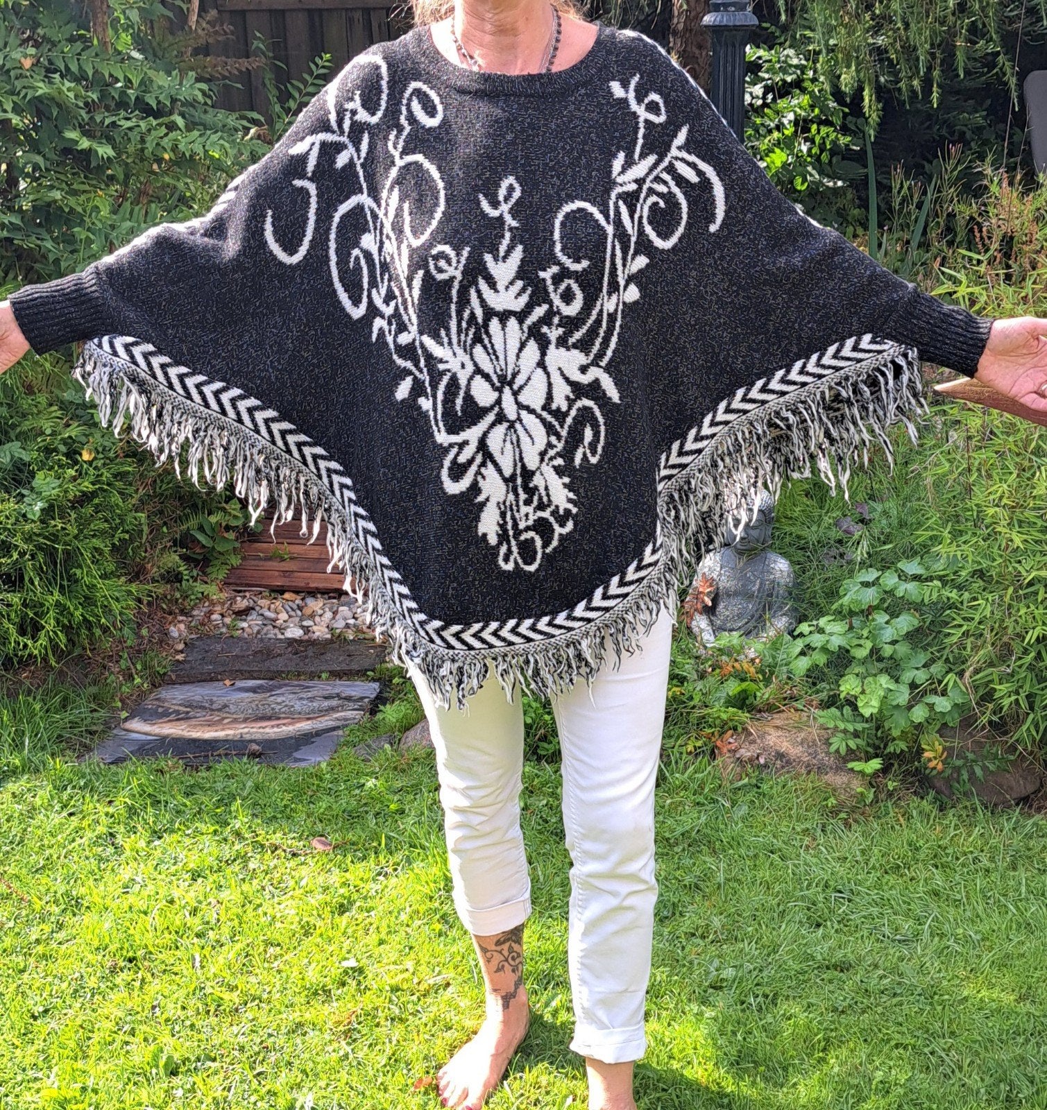 poncho, Kleding | Dames, Ophalen of Verzenden, Gedragen