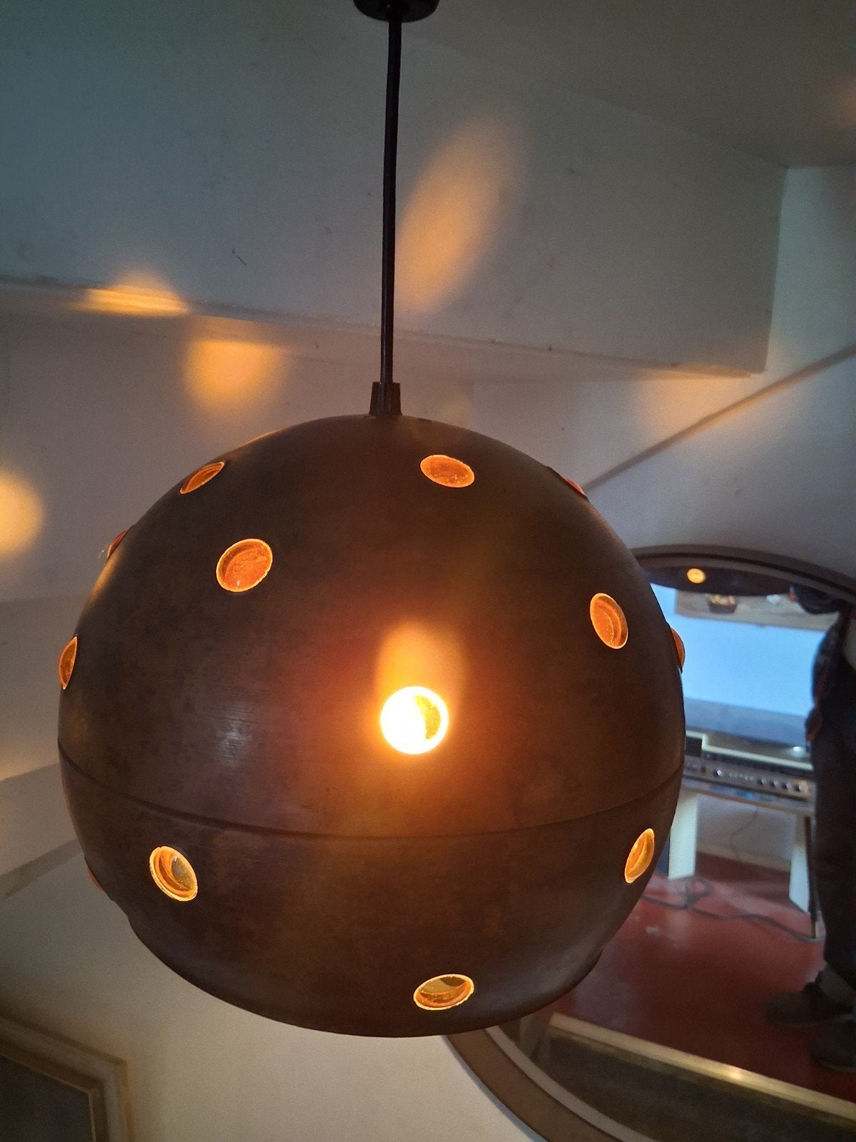 Raak Amsterdam, Huis en Inrichting, Lampen | Hanglampen, Gebruikt, Vintage, Ophalen of Verzenden, Glas