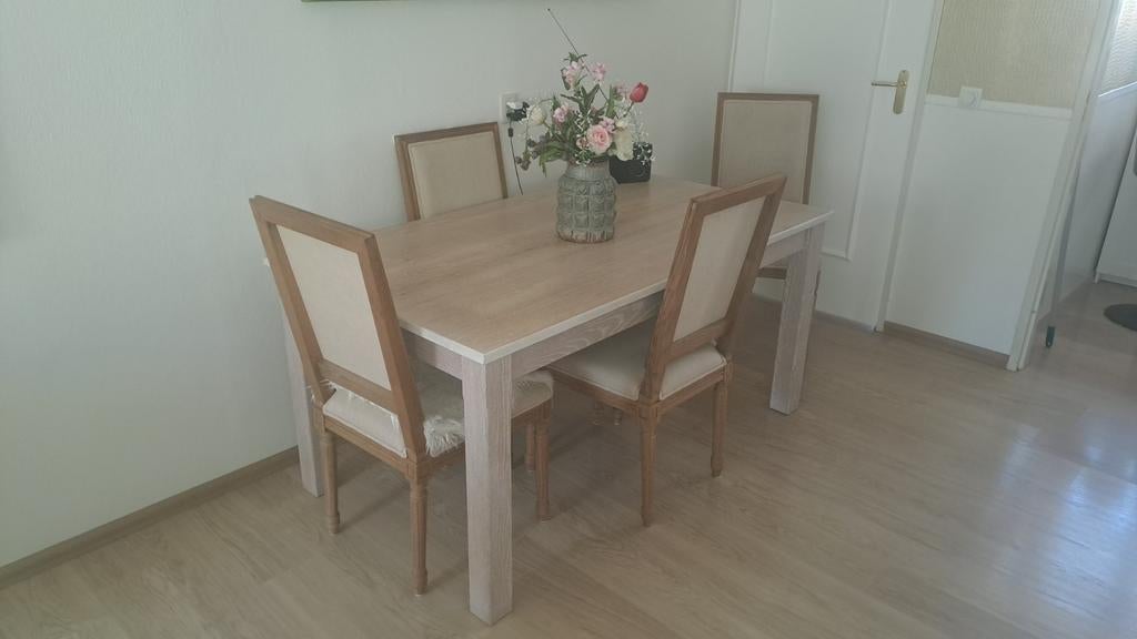 American Oak handgemaakt, Huis en Inrichting, Ophalen of Verzenden, 4 tot 6 stoelen